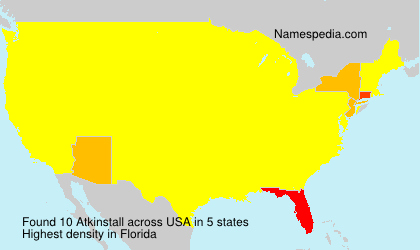 Surname Atkinstall in USA Surname Atkinstall in USA