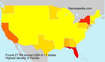 Surname Atli in USA Surname Atli in USA