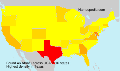 Surname Atnafu in USA Surname Atnafu in USA
