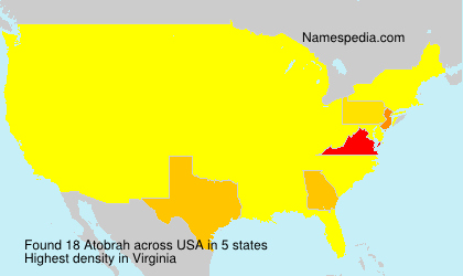 Surname Atobrah in USA Surname Atobrah in USA