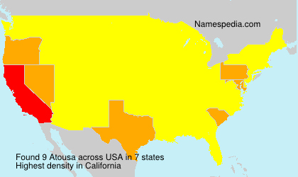 Surname Atousa in USA Surname Atousa in USA
