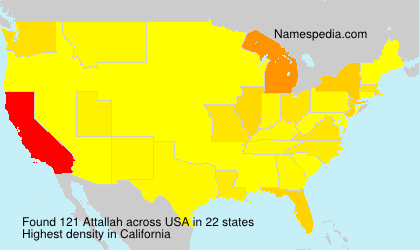 Surname Attallah in USA Surname Attallah in USA