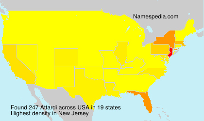 Surname Attardi in USA Surname Attardi in USA