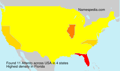 Surname Attento in USA Surname Attento in USA