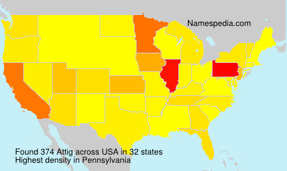 Surname Attig in USA Surname Attig in USA