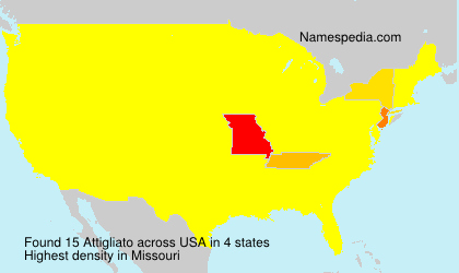 Surname Attigliato in USA Surname Attigliato in USA
