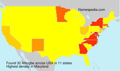 Surname Attiogbe in USA Surname Attiogbe in USA