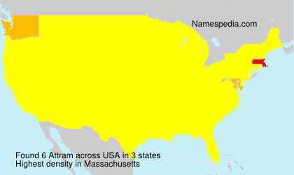 Surname Attram in USA Surname Attram in USA