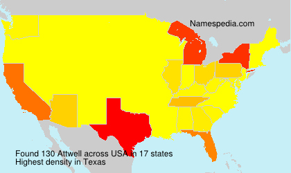 Surname Attwell in USA Surname Attwell in USA