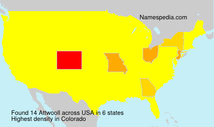 Surname Attwooll in USA