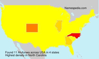 Surname Atufunwa in USA Surname Atufunwa in USA
