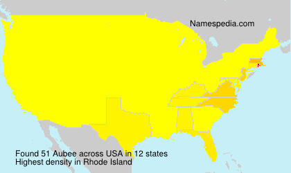 Surname Aubee in USA Surname Aubee in USA