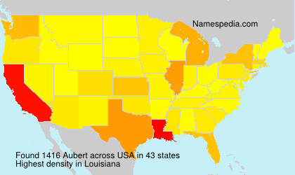 Surname Aubert in USA Surname Aubert in USA