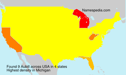 Surname Aubill in USA Surname Aubill in USA