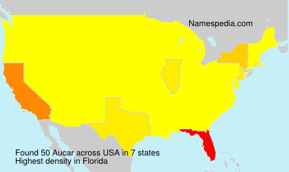 Surname Aucar in USA Surname Aucar in USA