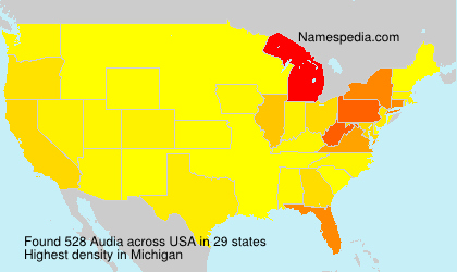 Surname Audia in USA Surname Audia in USA