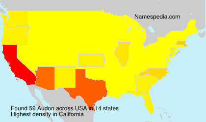 Surname Audon in USA Surname Audon in USA