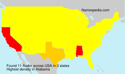 Surname Audor in USA Surname Audor in USA