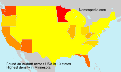 Surname Audorff in USA Surname Audorff in USA