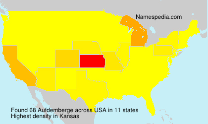 Surname Aufdemberge in USA Surname Aufdemberge in USA