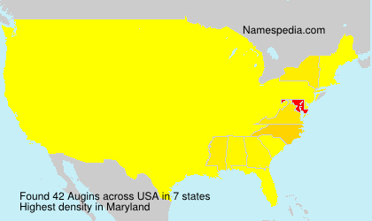 Surname Augins in USA Surname Augins in USA
