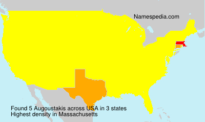 Surname Augoustakis in USA Surname Augoustakis in USA