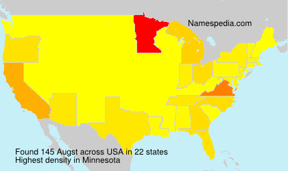 Surname Augst in USA Surname Augst in USA