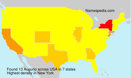 Surname Augurio in USA Surname Augurio in USA