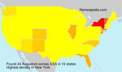 Surname Augustoni in USA Surname Augustoni in USA