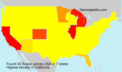 Surname Aukee in USA Surname Aukee in USA