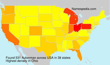 Surname Aukerman in USA Surname Aukerman in USA