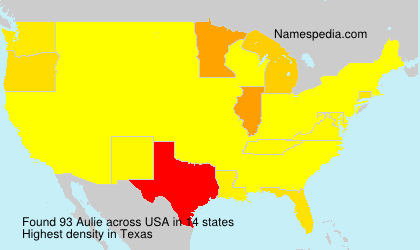 Surname Aulie in USA Surname Aulie in USA