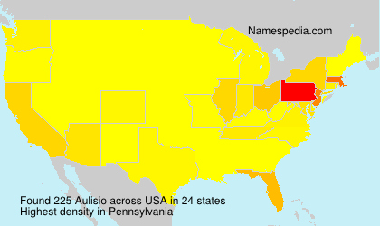 Surname Aulisio in USA Surname Aulisio in USA