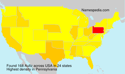 Surname Aultz in USA Surname Aultz in USA
