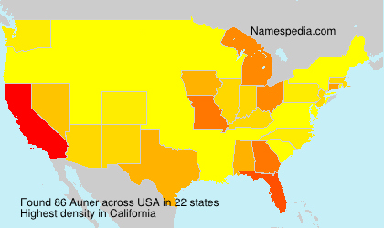Surname Auner in USA Surname Auner in USA