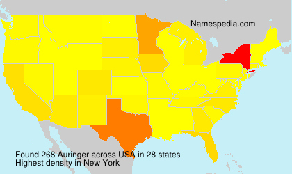 Surname Auringer in USA Surname Auringer in USA