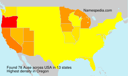 Surname Ause in USA Surname Ause in USA
