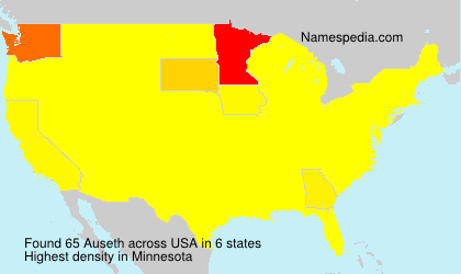 Surname Auseth in USA Surname Auseth in USA