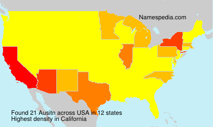 Surname Ausitn in USA Surname Ausitn in USA