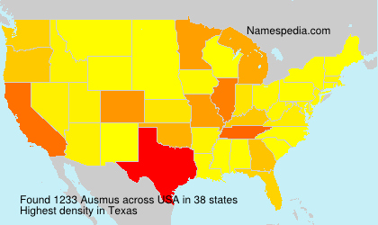 Surname Ausmus in USA