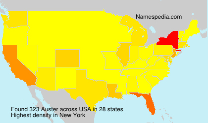 Surname Auster in USA Surname Auster in USA