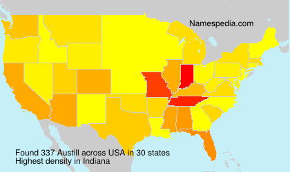 Surname Austill in USA Surname Austill in USA