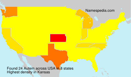 Surname Autem in USA Surname Autem in USA