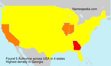 Surname Authurine in USA Surname Authurine in USA