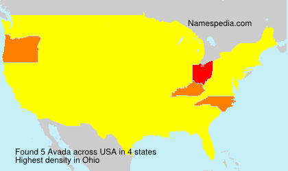 Surname Avada in USA Surname Avada in USA