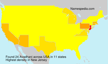 Surname Avadhani in USA Surname Avadhani in USA