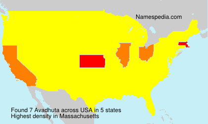 Surname Avadhuta in USA