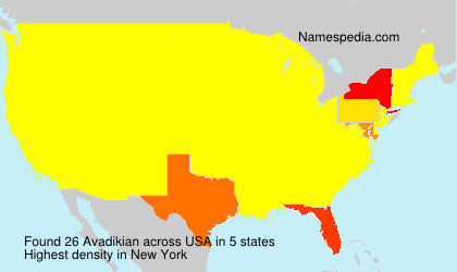 Surname Avadikian in USA Surname Avadikian in USA