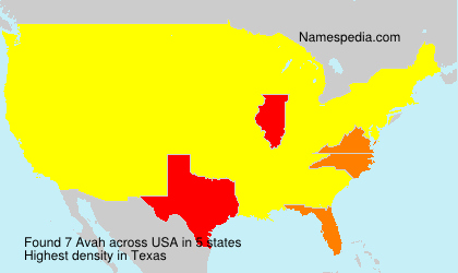 Surname Avah in USA Surname Avah in USA