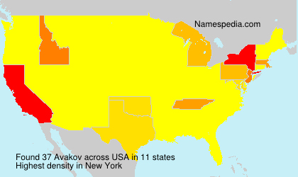 Surname Avakov in USA Surname Avakov in USA